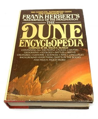The Dune Encyclopedia Dr.  Mcnelly 1984 Very Good To Fine Very Rare