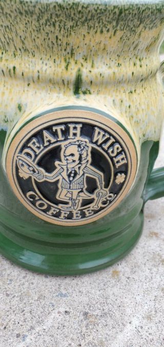 RARE 2015 Death Wish Coffee Mug St Patricks Day 694/1000 3