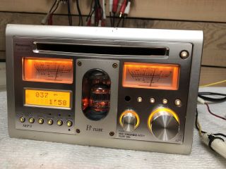 Rare Panasonic Cq Tx5500w Cd Player Car Radio Vacuum Tube Mp3 Aux