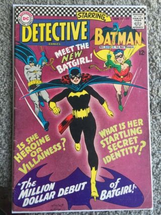 Rare 1967 Silver Age Detective Comics 359 Key 1st Batgirl Complete
