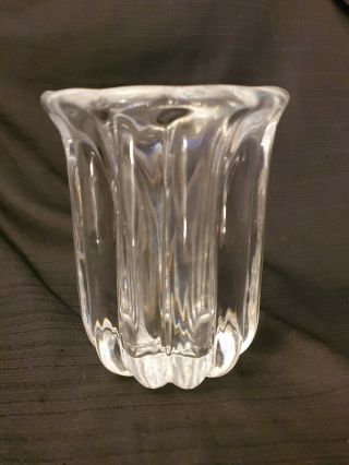 Vintage Orrefors Crystal Vase Rare 4133 - 221 Signed Sweden Swidish