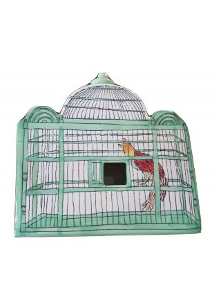 Rare Molly Hatch Anthropologie Birdhouse Extremely Hard - To - Find Birdcage