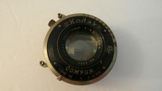 Rare Kodak Anastigmat Compur 135mm F/4.  5 Lens 4x5 Speed Graphic Linhof Sinar