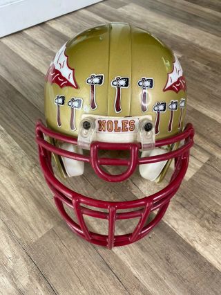 Rare Florida State Seminoles Game Football Helmet Darnell Dockett Fsu Nfl