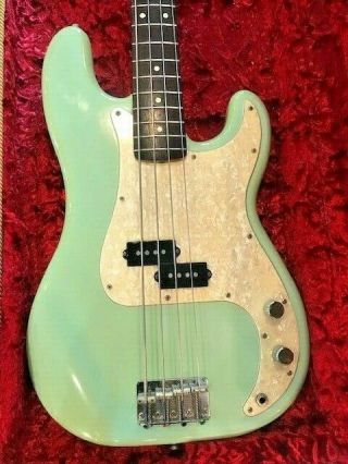 Fender Precision Bass,  Japanese.  Rare Green Color.  1986 - 1987.