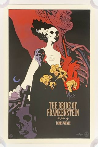 Mike Mignola Bride Of Frankenstein Rare Mondo Limited Edition Print