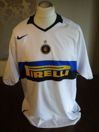 Inter Milan 2005 Nike Away Shirt X - Large Adults Rare Vintage Pirelli
