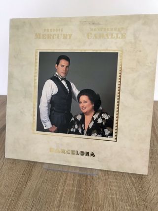 Freddie Mercury & Montserrat Caballe - Barcelona Lp - Uk First Press A1/b1 Rare