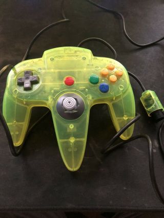 Extreme Green Controller Tight Stick Nintendo 64 N64 Authentic Official Rare