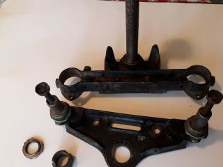 Early Oem Harley Davidson Wide Glide Adjustable Triple Trees For Sidecar.  Rare