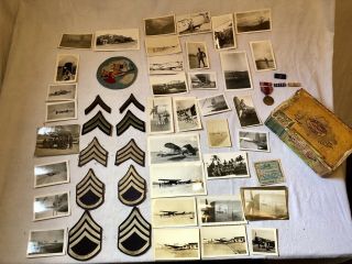 Rare Wwii 437th Fighter Squadron 414th Fighter Group 20th Aaf Patch Photo Group