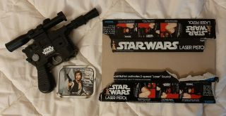 Star Wars Laser Pistol - Han Solo - With Partial Box - Toltoys Australia - 1978