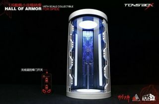 1/6 Scale Toysbox Tb088 The Spider Man Hall Of Armor Case Display Box Case Toy