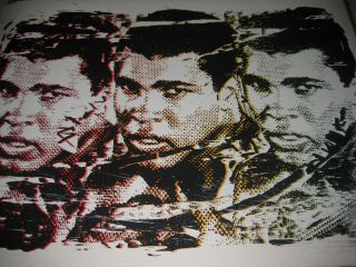 Mr Brainwash Print Signed.  Banksy Faile.  Muhammad Ali Legend Forever.  Rare