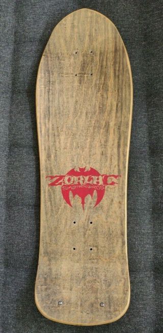 Zorlac Stanton Pushead Clown rare 90 ' s vintage skateboard deck 2