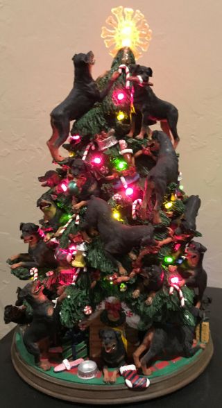 Rottweiler Christmas Tree By The Danbury (rare)