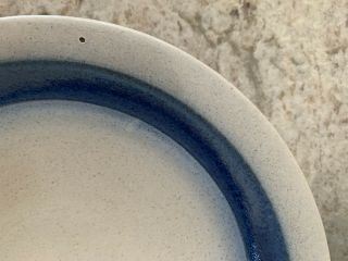 Heath Ceramics Salad Plates,  2,  Blue with white 7.  5 