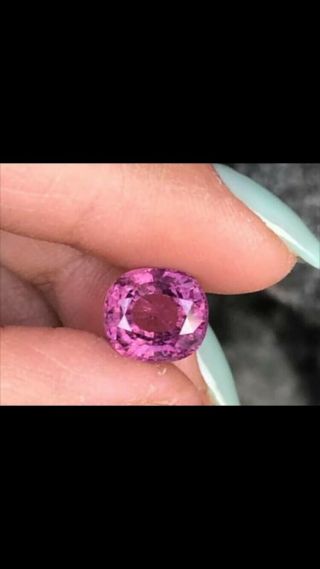 Rare Vivid Violet Purple 4.  2 Ct Spinel Gemstone $1,  000 Closeout