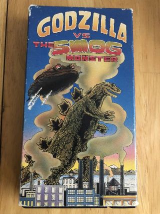 Godzilla Vs The Smog Monster Rare 1990 Simitar Vhs