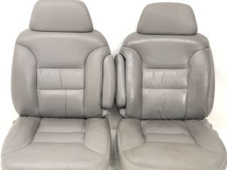 1995 - 1999 Chevrolet Tahoe Suburban Yukon Front Leather Seat Set Rare Oem