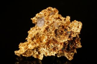RARE LOCALE Native Gold with Quartz WICKENBERG,  ARIZONA 2