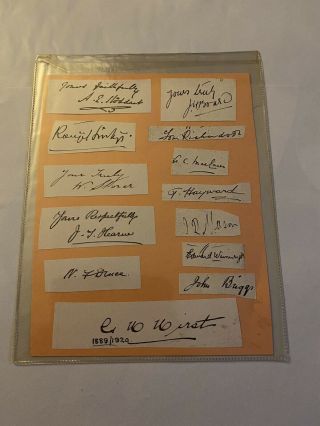 Rare England Cricket Signatures - Ranjitsinjhi & John Briggs.  Tom Richardson