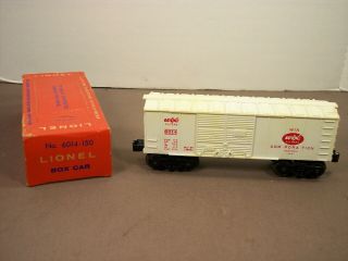 Lionel Postwar 6014 - 150 Wix Boxcar 1959 - In Impossible To Find Rare Box