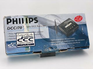 Ultra Rare Philips Dcc 170 Portable Digital Compact Cassette
