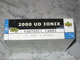 2000 upper deck ud ionix hobby football box tom brady rookie rare 3