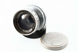 Very Rare Nippon kogaku Nikkor H C 5cm F2 Collapsible LTM39 Lens,  From JP 8112 2
