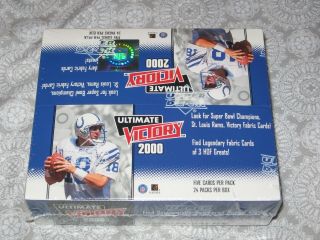 2000 Upper Deck Ultimate Victory Hobby Football Box Tom Brady Rookie Rare
