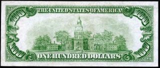 HGR SUNDAY 1934 $100 X - RARE STAR ( (LIME Seal,  LOW))  VERY 3