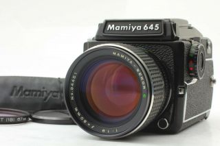 Rare N.  Mamiya M645 1000s W/ Sekor C 80mm F1.  9,  Waist Level Finder From Japan