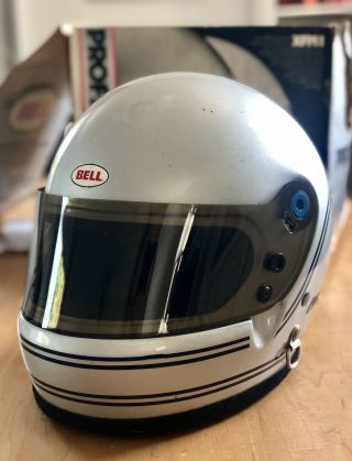 Very Rare Bell 1980s M1 Snell Vintage Race Helmet Worn Once