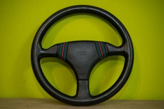 Momo Martini Racing Steering Wheel Old Vintage 1980s Porsche Lancia Ultra Rare
