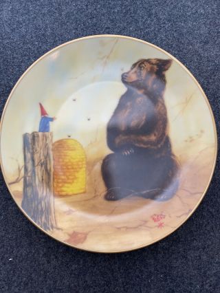 Rien Poortvliet Collector Plate Secrets Of The Gnomes " Supreme Justice " Rare