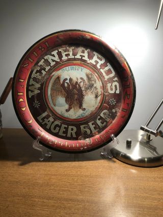 Rare Pre Prohibition Weinhard’s Lager Beer Tray Portland Or.