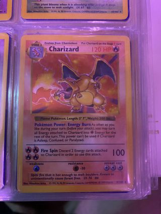 1999 Pokemon Base Set Shadowless Edition Charizard Holo Rare Card