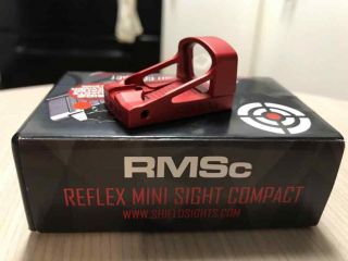 Rare Custom Red Shield Rmsc Reflex Mini Sight Compact 4 Moa