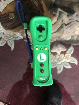 Nintendo Wii Luigi Motion Plus Remote Controller Rvl - 036 Great Cond.  Rare