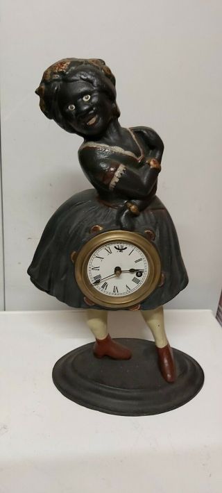 Rare Pendule Horloge Automate Comtoise Carillon Foret Noire
