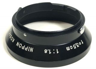 Rare Nikon Rf Rangefinder 3.  5cm F:1.  8 Lens Hood Shade Only