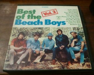 The Beach Boys " Vol.  2 Best Of " 4 Track 7 " Reel To Reel Tape Rare Surf Rock