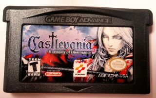 Rare Castlevania Harmony Of Dissonance Nintendo Gameboy Advance Gba