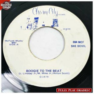 She Devil Boogie To The Beat / Love Dreams Charm City Mega Rare Funk Soul Dj 45
