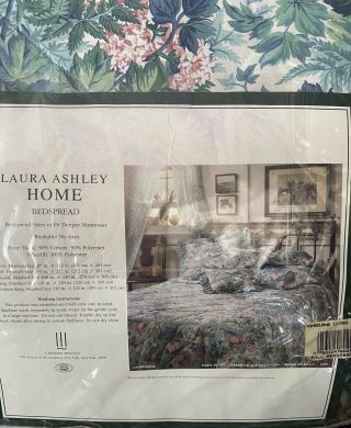 Laura Ashley Ashbourne RARE Full Bedspread IN PACKAGE 103 