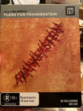 Flesh For Frankenstein (blu Ray 1973) Andy Warhol - Paul Morrissey Rare Horror