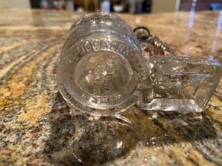 Rare Vintage Glass Candy Container Charlie Chaplin 3