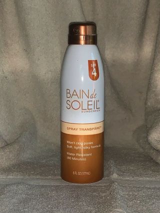 Bain De Soleil Spray Transpare Spf 4 Rare Hard To Find Discontinued 50 Full