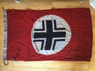 Rare 1943 Dated German Panzer Tank Afrika Korps Recognition Linen Flag Ww2